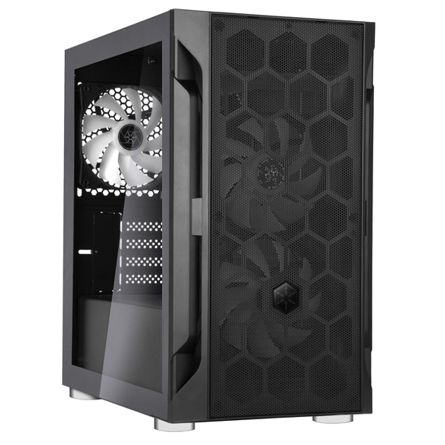 SST-FAH1MB-PRO - SilverStone Fara H1M mATX Case - Glass Window + ARGB fans