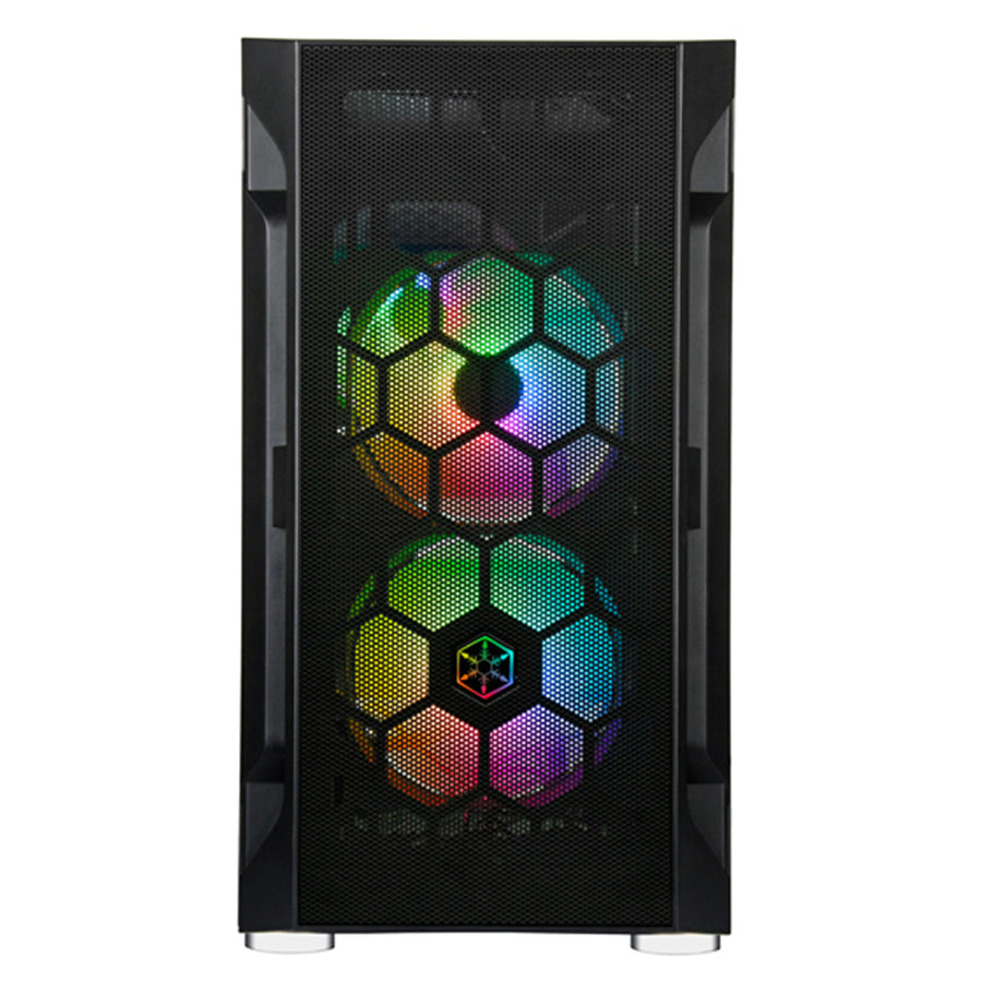 SST-FAH1MB-PRO - SilverStone Fara H1M mATX Case - Glass Window + ARGB fans