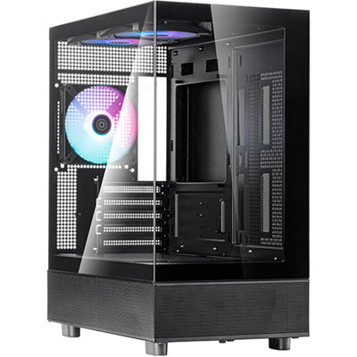 SST-LD04-B-ARGB - SilverStone LD04 MATX Black Mid Tower Case