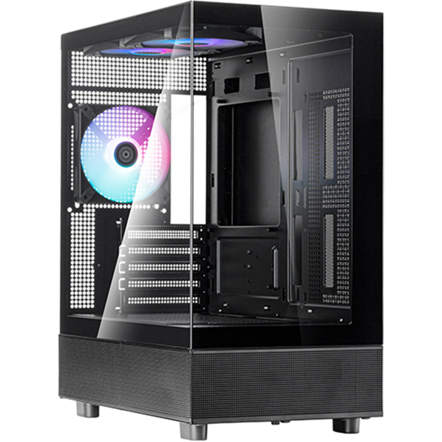 SST-LD04-B-ARGB - SilverStone LD04 MATX Black Mid Tower Case
