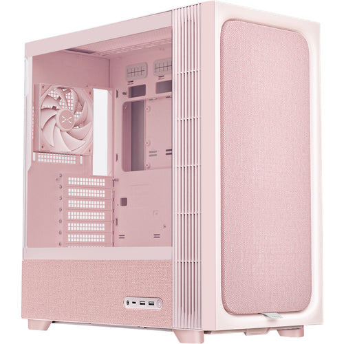 TRYX FLOVA F50 ATX Mid Tower Case - Pink - Fabric Finish
