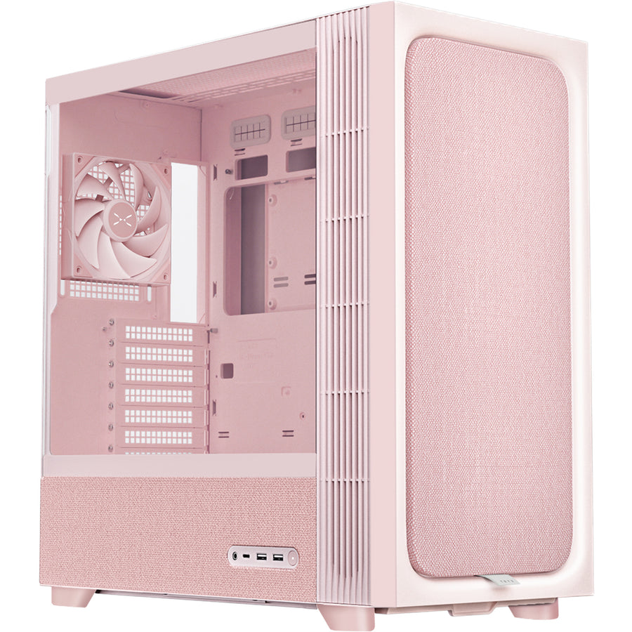 TRYX FLOVA F50 ATX Mid Tower Case - Pink - Fabric Finish
