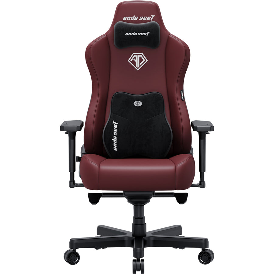 Andaseat Novis Pro XL Gaming Chair - Maroon - Premium PVC Leather - Magnetic Neck Headrest Pillow -4D Armrest