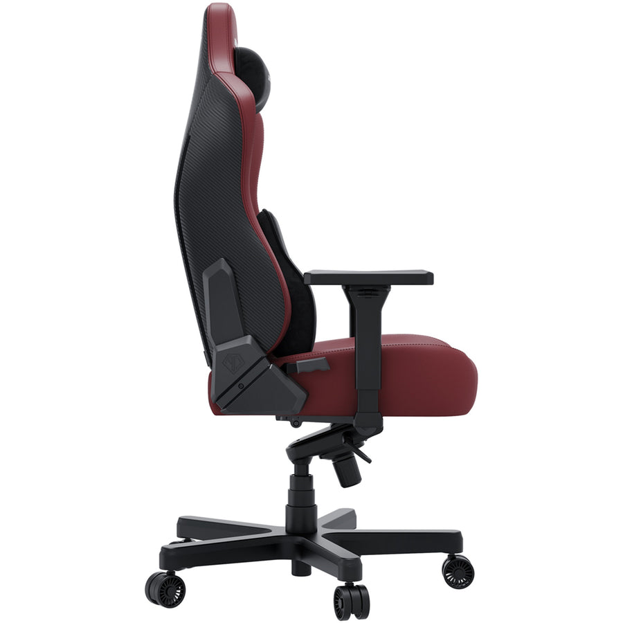 Andaseat Novis Pro XL Gaming Chair - Maroon - Premium PVC Leather - Magnetic Neck Headrest Pillow -4D Armrest