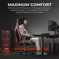 Andaseat Novis Pro XL Gaming Chair - Maroon - Premium PVC Leather - Magnetic Neck Headrest Pillow -4D Armrest — image 4