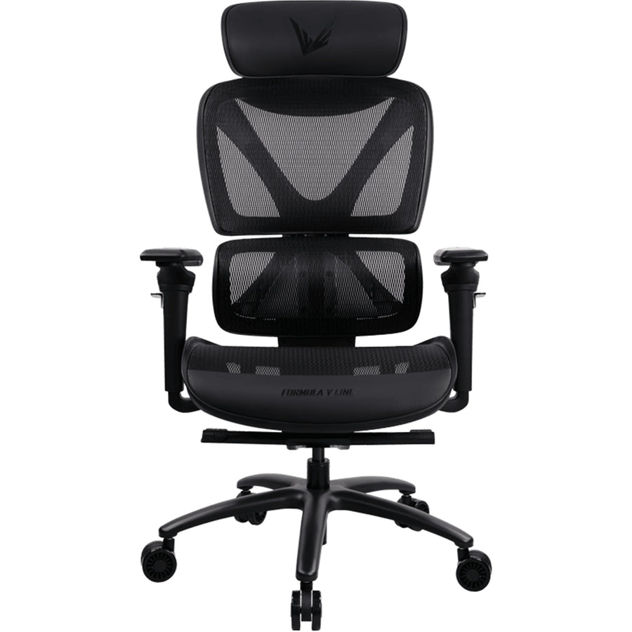 Formula V Line Ergolux 6 Ergonomic Gaming Mesh Chair - Black - Max Weight 125kg - Recommended height 155cm-190cm