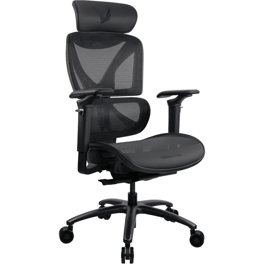 Formula V Line Ergolux 6 Ergonomic Gaming Mesh Chair - Black - Max Weight 125kg - Recommended height 155cm-190cm