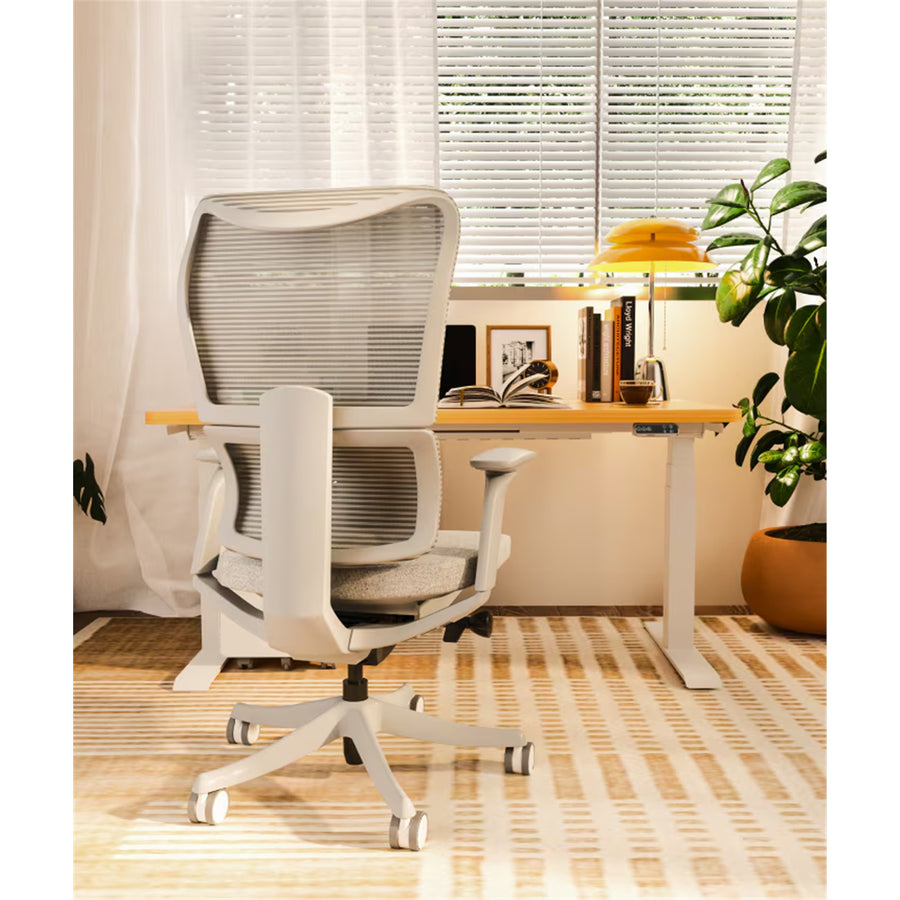 FlexiSpot BS8 Pro Premium Ergonomic WFO & WFH Office Chair - Mesh Backrest & Comfy Cushion Seat, 3D Rotating Armrest, Max Load 150kg