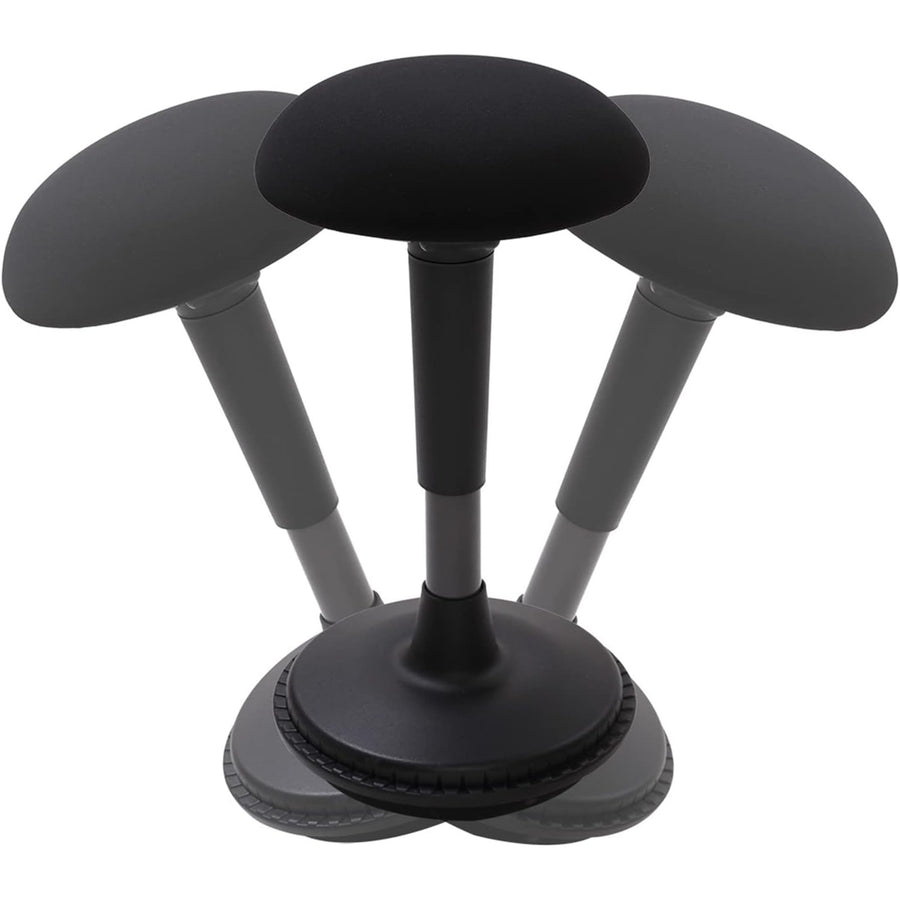 FlexiSpot Wobble Standing Stool Chair - Black - Height Adjustable 61-82cm - For Flexispot Loctek Standing Desk