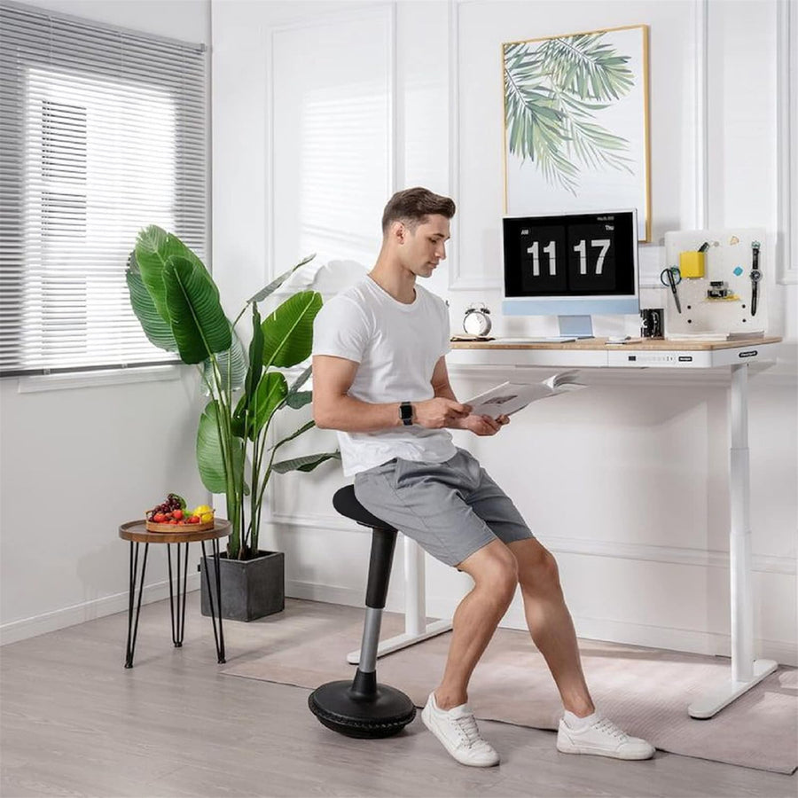 FlexiSpot Wobble Standing Stool Chair - Black - Height Adjustable 61-82cm - For Flexispot Loctek Standing Desk