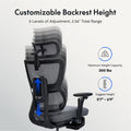 FlexiSpot C7 Max Ergonomics Office Chair With Footrest - 5D Adjustable Armrest - Adaptive Lumbar Support - Adaptive Foam Seat Base - 3D Headrest — image 3
