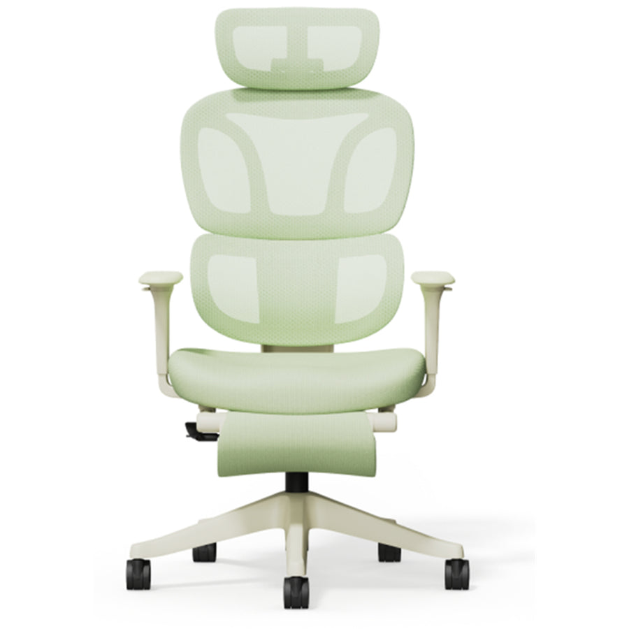 FlexiSpot BS5 Pro Light Green Ergonomics Office Chair With Footrest - Cloud-like Cushion