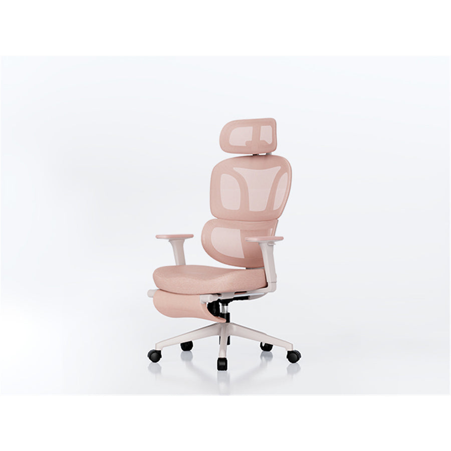 FlexiSpot BS5 Pro Pink Ergonomics Office Chair With Footrest with Cloud-like Cushion