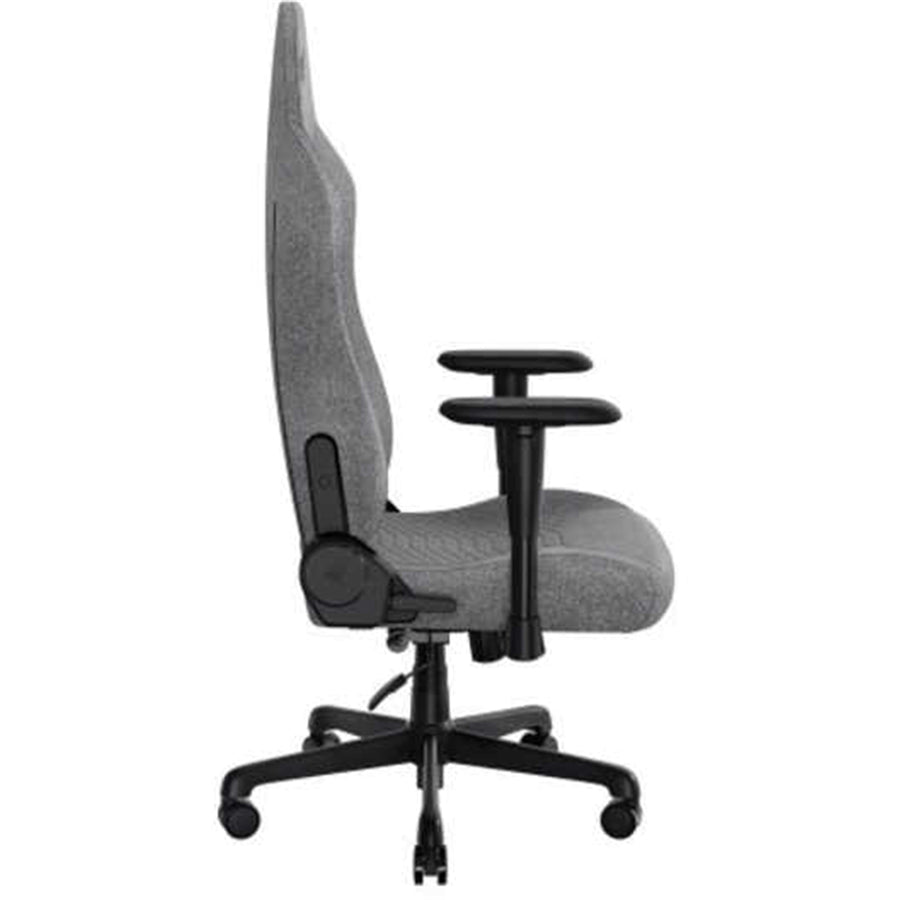 Razer Iskur v2 X Gaming Chair - Light Grey - Fabric - Built-In Lumbar Support - Contoured High Density Foam Cushions - 2D Armrest - Widened Seat Base