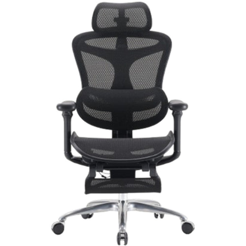 Sihoo Dora C100 Black Pro Ergonomic Office Chair With Footrest - 4D Armrest