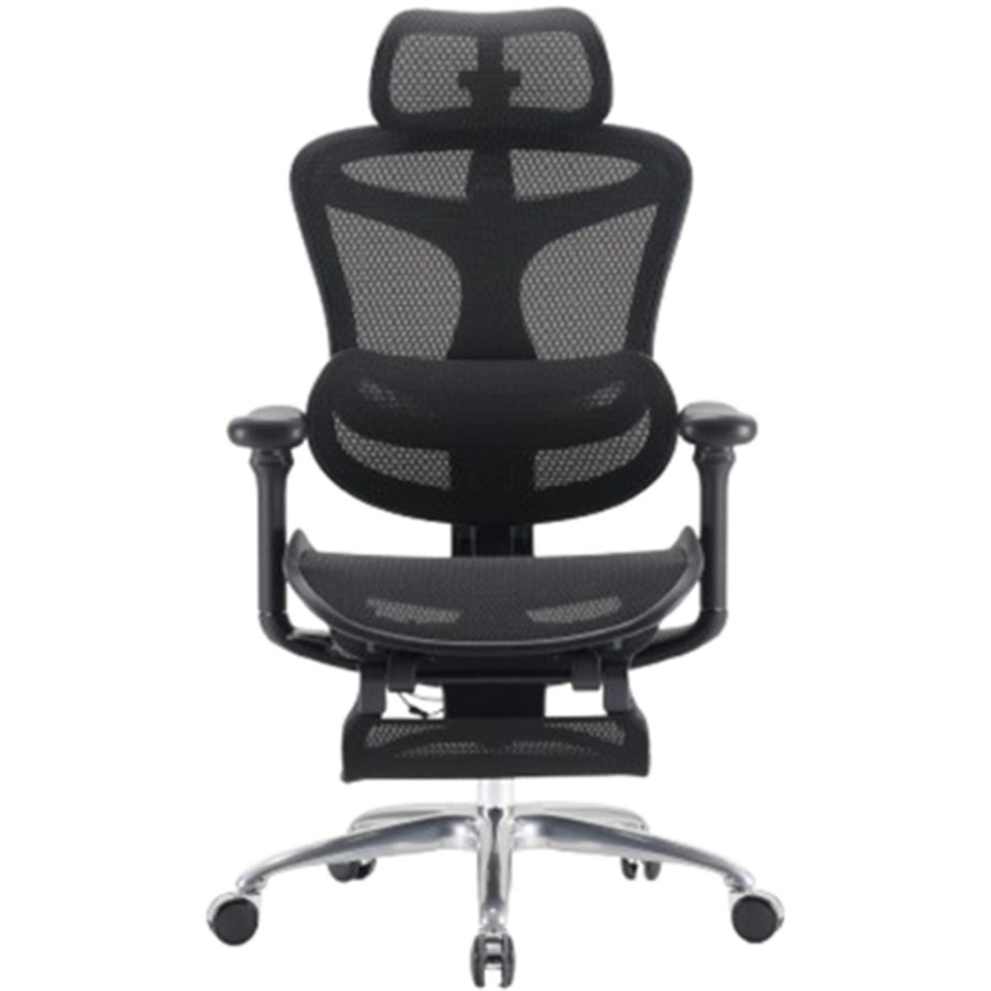 Sihoo Dora C100 Black Pro Ergonomic Office Chair With Footrest - 4D Armrest