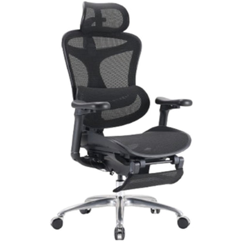 Sihoo Dora C100 Black Pro Ergonomic Office Chair With Footrest - 4D Armrest