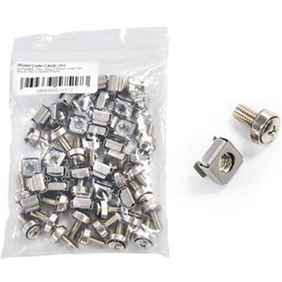 DYNAMIX CAGE-25S - 25pc Bag 3 Piece Cage Nut Silver Re-sealable Clip Bag