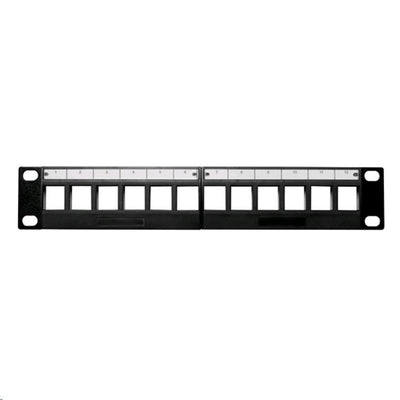 Dynamix PP10-UKS-12 10" 12 Port unbestücktes Keystone-Patchfeld
