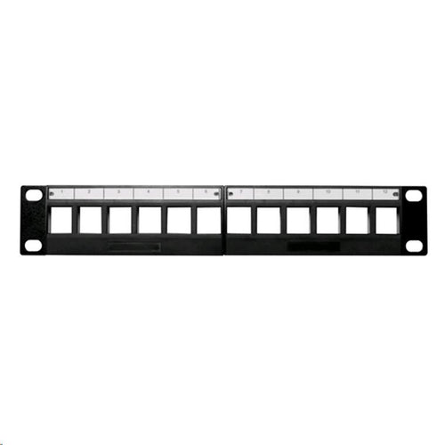 Dynamix PP10-UKS-12 10" 12 Port Unloaded Keystone Panel