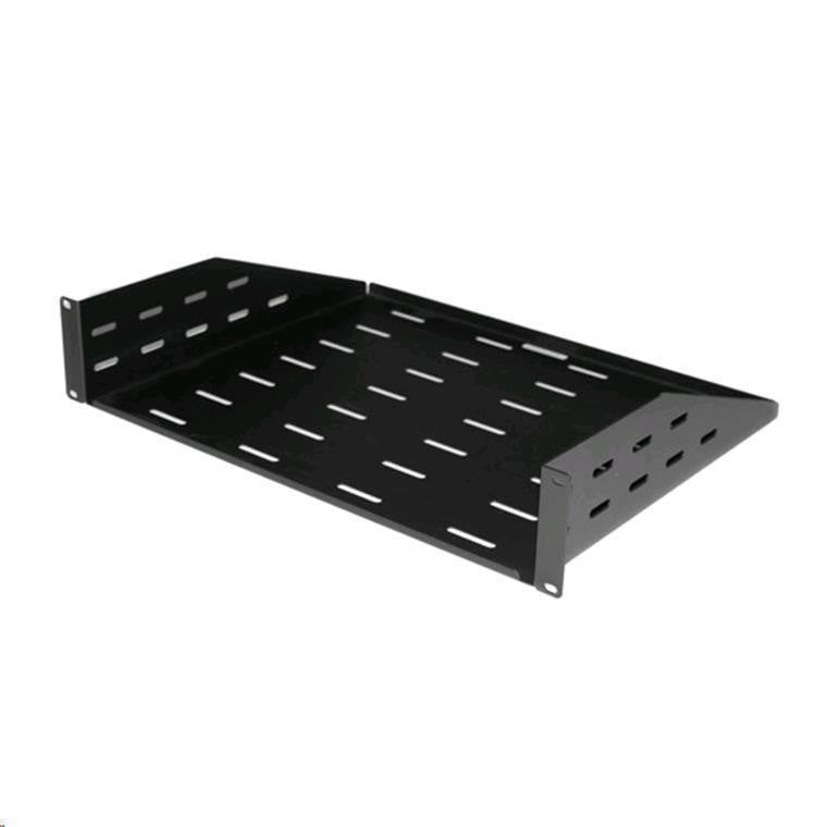 DYNAMIX AVRSHELF2P2U - AV Rack 2RU Cantilever Shelf w/ vented holes & #10-33 Screws 350mm Deep