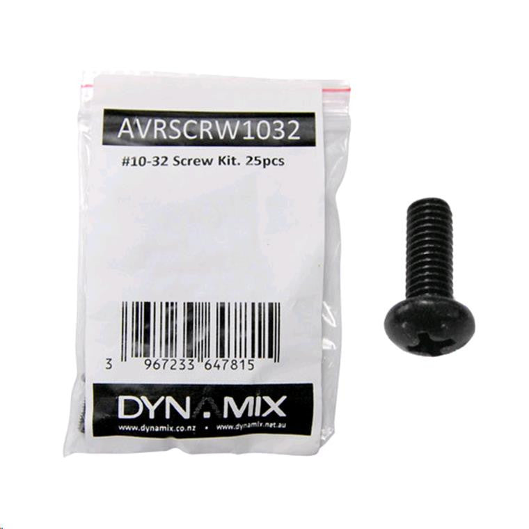DYNAMIX AVRSCRW1032 - AV Rack 10-32 screw kits. 25 set/bag