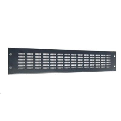 DYNAMIX 2RU Vented Blanking Panel. Black Includes 4x Cage Nuts