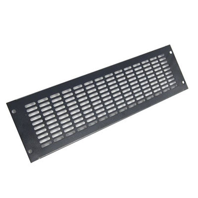 DYNAMIX RAVBP-3RU - 3RU Vented Blanking Panel. Black Includes 4x Cage Nuts