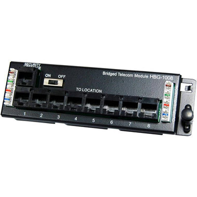 DYNAMIX HBG-1008 - 8 Port Telco Distribution Module w/ RJ31 Security Port. 2x IDC Port 8x RJ45 Port