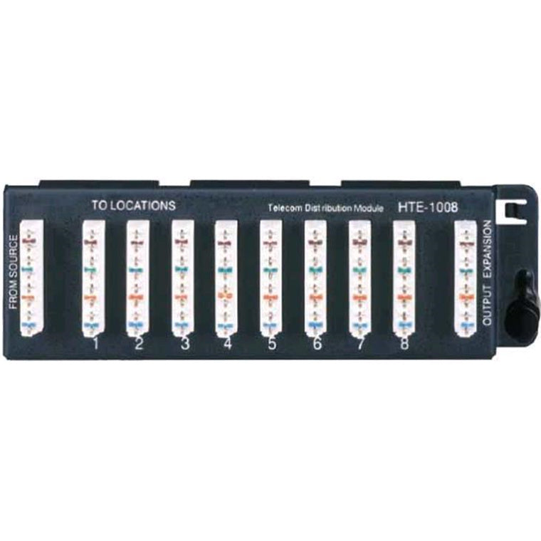 DYNAMIX HTE-1008 - 8 Port 110 Punch Down Telco Distribution Module for HWS TELEPERMITTED PTC 225/10/001