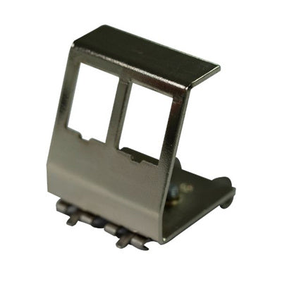 DYNAMIX DIN0022 - 2 Port Keystone to DIN Mount Metal Adapter Plate