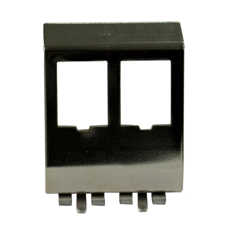DYNAMIX DIN0022 - 2 Port Keystone to DIN Mount Metal Adapter Plate