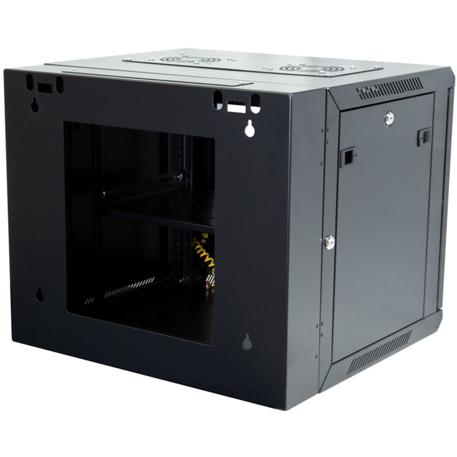 DYNAMIX RSFDS9 - 9RU Universal Swing Wall Mount Cabinet. Back mount supplied Left & Right Hinges