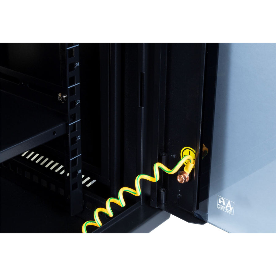 DYNAMIX RSFDS9 - 9RU Universal Swing Wall Mount Cabinet. Back mount supplied Left & Right Hinges