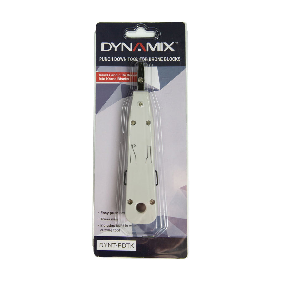 DYNAMIX DYNT-PDTK - Punch Down Tool for Krone Blocks Inserts & Cuts the Wire Easy Push Down Action