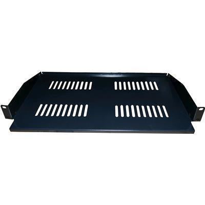 DYNAMIX RACS-400 - 1RU 19'' Cantilever Shelf. 370mm Deep Weight Rating: 18kg Black Colour