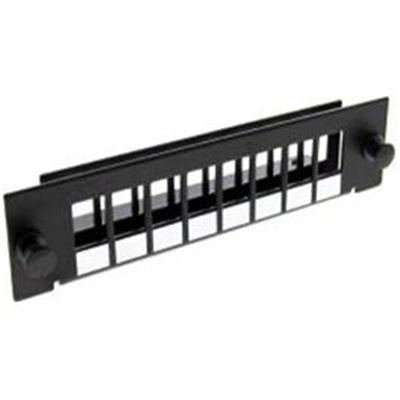 Dynamix FPP-SCS8 SC Simplex / LC Duplex 8 Port Plate Unloaded, 2 Tier Screwless Design, Black Colour. For Use with FPP3P & FCP-MOD