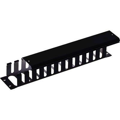 DYNAMIX PP-CMC02 - 19'' 2RU Finger Cable Management Bar Protective Cap 70mm Deep Black