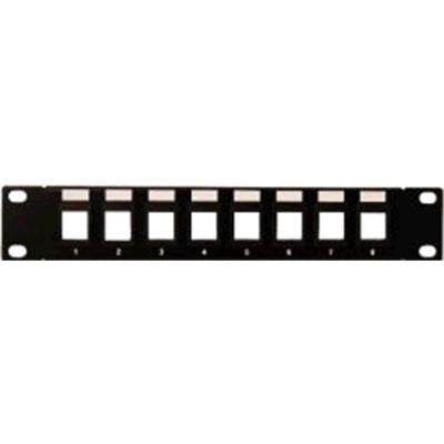 Dynamix PP10-UKS-8 10" 8 Port Unloaded Keystone Jack   Patch Panel for 10" Cabinet R10 series