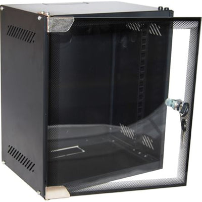 DYNAMIX R10WM6D - 6RU Mini Cabinet for 10'' Panels W280 x D310 x H329mm Flat Pack Glass Door