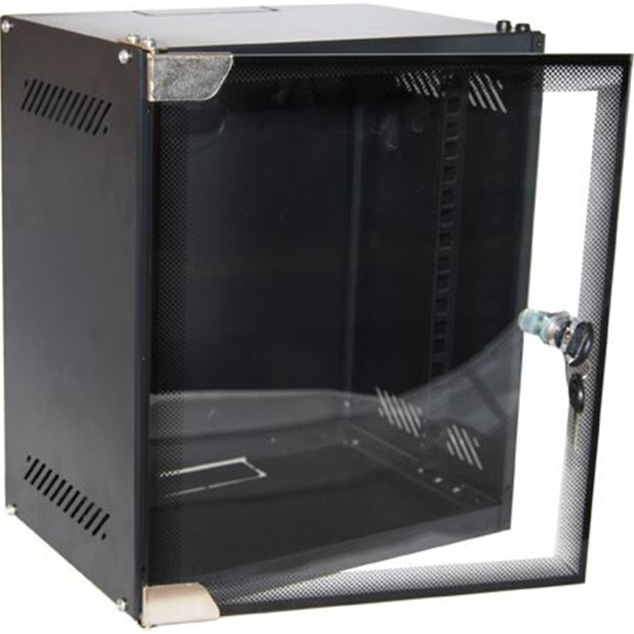 DYNAMIX R10WM6D - 6RU Mini Cabinet for 10'' Panels W280 x D310 x H329mm Flat Pack Glass Door