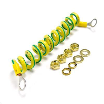 DYNAMIX RAEW - 1 Stück Erdungskabel-Kit. 1x 0,5m voll ausgezogen Ultra-Flex 4,0mm² gewendelt