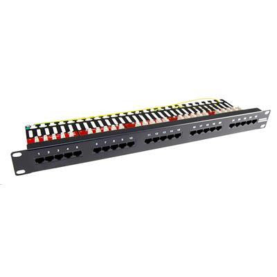 DYNAMIX PP-25V2 - 25 Port 19'' Voice Rated Patch Panel Unshielded. Cat3 Rated Active pins 4 5 & 3 6