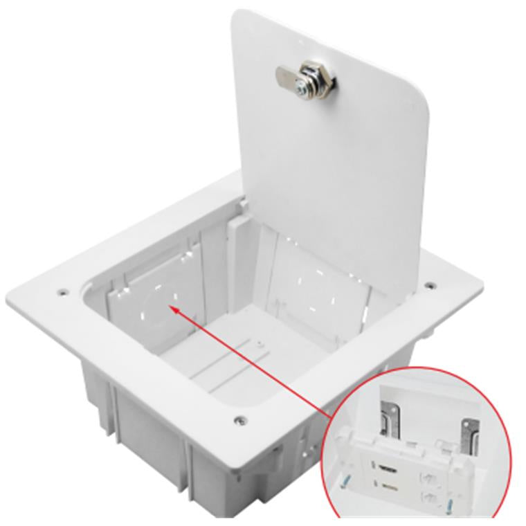 DYNAMIX AVB300 - Recessed Entertainment Box with Lid 210x240x102mm 210x240x102mm