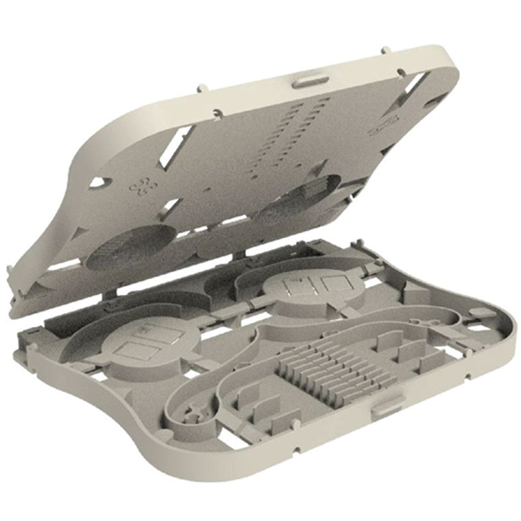 DYNAMIX FSP01 - Splice Tray 24FO Stackable w/ Clear White Lid