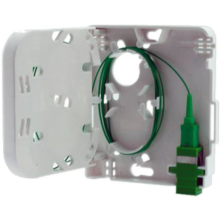 DYNAMIX WO001 - FTTH Compact Wall Outlet 1 Port SC Simplex / LC Duplex Up to 2 Fibres Unloaded