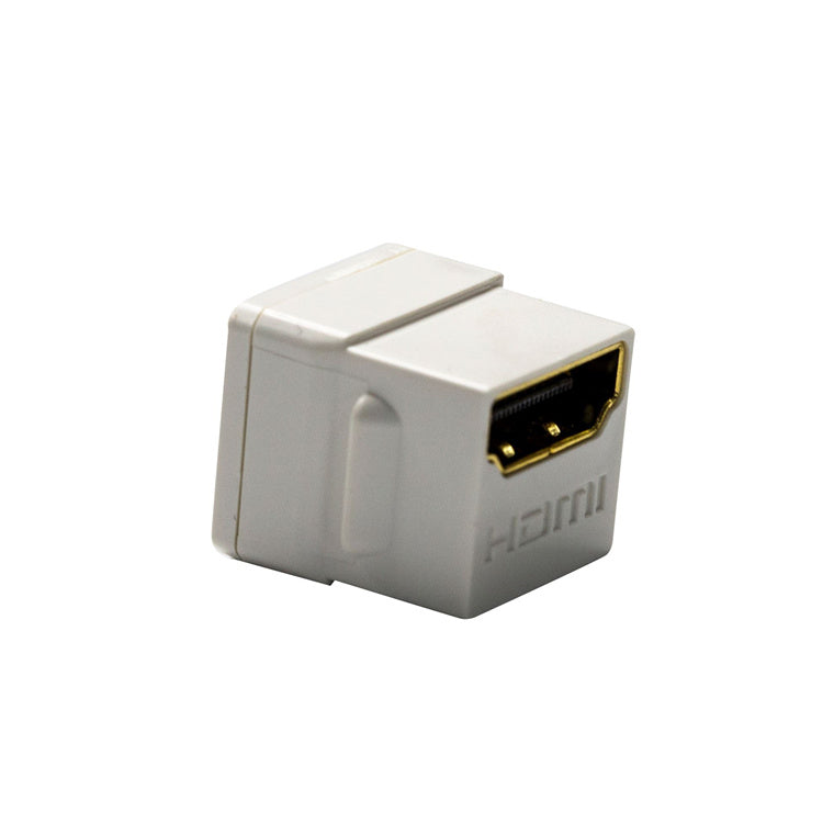 DYNAMIX FP-HDMI20 - HDMI 2.0 Keystone Coupler Length 19.2mm Gold Plated White
