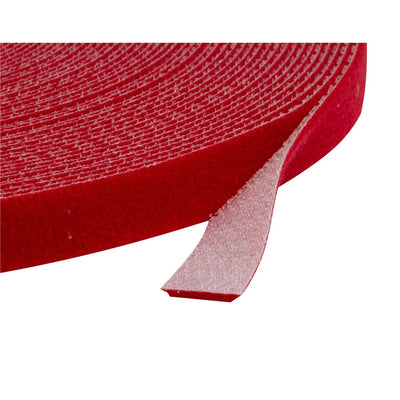 Dynamix  CAB2012VRED Hook & Loop Roll - 20m x 12mm - Red