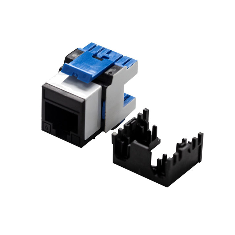 DYNAMIX FP-C6-180BK - Cat6 180 Unshielded Keystone Jack Dual IDC Black
