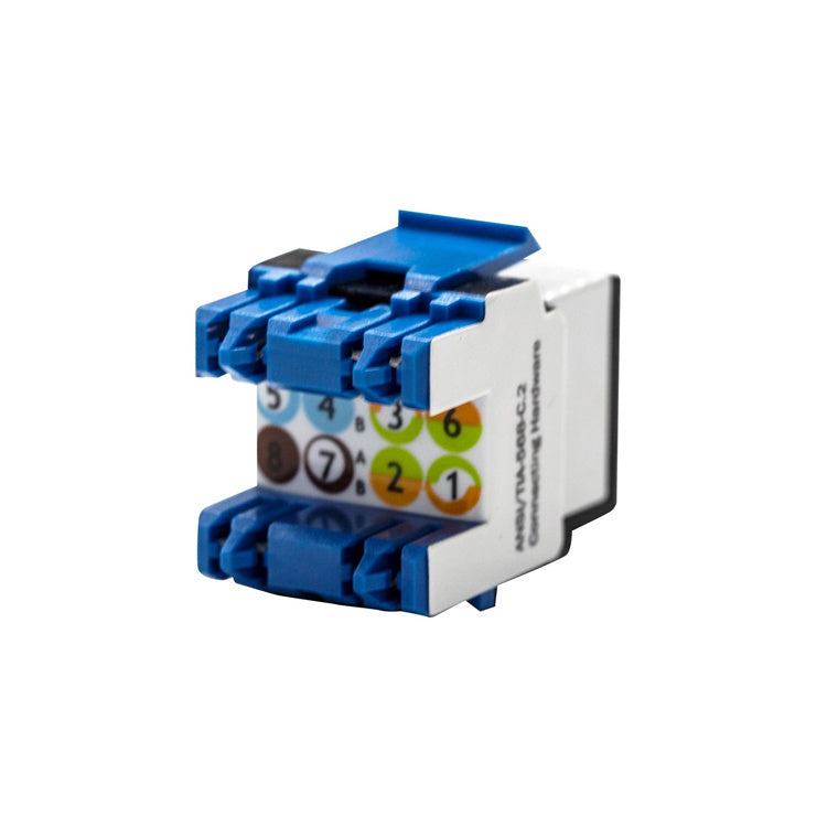 DYNAMIX FP-C6-180BK - Cat6 180 Unshielded Keystone Jack Dual IDC Black